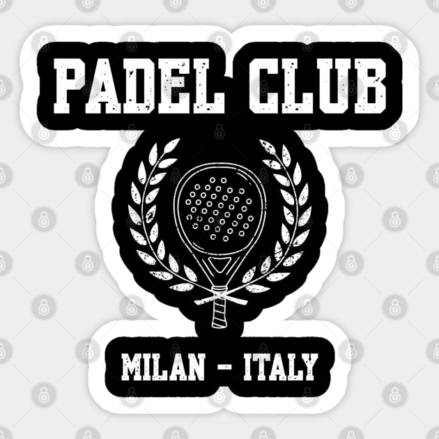 Padel Club – Milan Italy Design Sticker by Stylecombinator